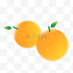 弥散夏日水果橙子