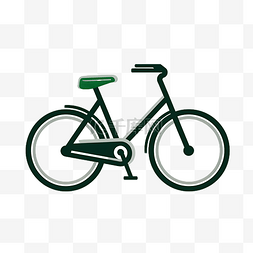 扁平风格自行车logo
