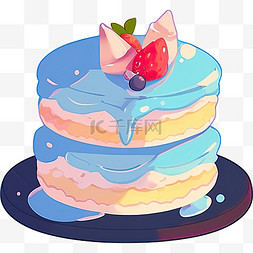 卡通多层蛋糕塔水果蛋糕