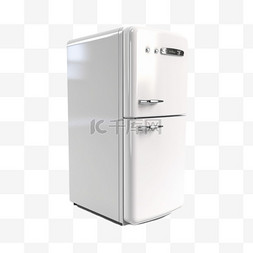 电冰箱插画图片_卡通手绘家电冰箱