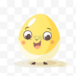 篮装鸡蛋免抠图片_卡通手绘拟人蛋类