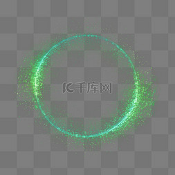 光环绿色光圈粒子光效光点光斑光