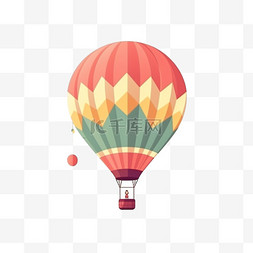 热气球卡通热气球图片_卡通手绘户外热气球