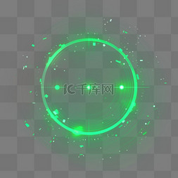 光效光斑图片_光环绿色光圈粒子光效光点光斑光