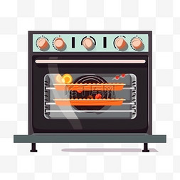 电烤箱主图图片_卡通手绘家电电烤箱