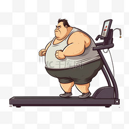 卡通人物减肥图片_卡通手绘减肥肥胖人物