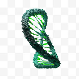 卡通手绘DNA双螺旋