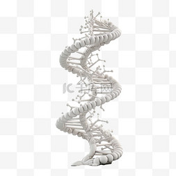 DNA双螺旋图片_卡通手绘DNA双螺旋