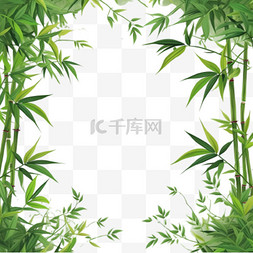 端午节边框图片_端午节竹子竹叶边框元素