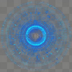 粒子光效图片_蓝色科技光环光圈粒子光效光点光