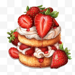 蛋糕图片_草莓蛋糕绘图