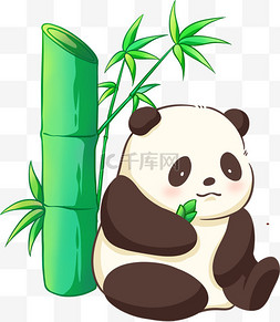 动物吃动物图片_熊猫吃竹子