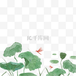 国画顾问图片_小暑大暑夏天节气国画古风