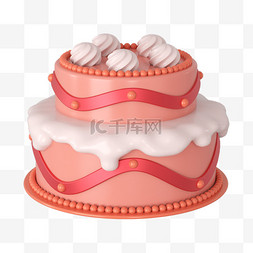 多层蛋糕素材图片_C4D蛋糕