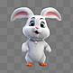 动物兔子毛绒3D立体