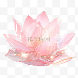 玻璃板材质图片_3D莲花荷花琉璃玻璃