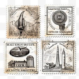 国际质量认证图片_畅销橡皮邮票一套四枚贴纸