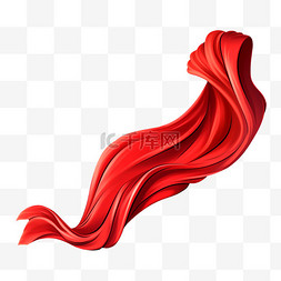 红色飘带图片_红色绸缎红绸缎带飘带红丝带元素