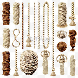 绳索装饰元素收藏