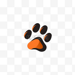 商店标志创意标志图片_宠物标识设计爪子，动物商店生意