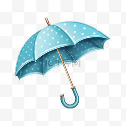 季风季节的可爱雨伞