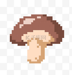 像素卡通图片_像素风蔬菜蘑菇