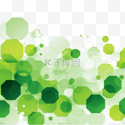 绿色几何形状抽象背景