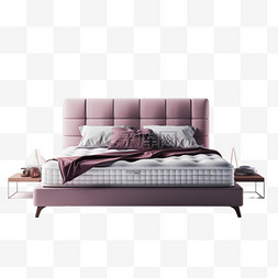 床图片_3D立体床枕头产品设计日常用品常