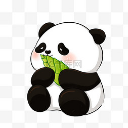 竹子笔杆图片_吃竹笋的熊猫