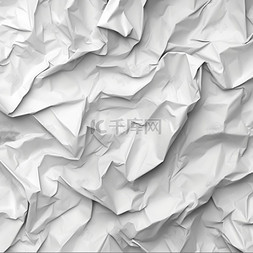 折叠的图片_皱巴巴的白色纸张纹理向量背景