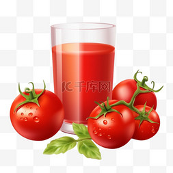 西红柿番茄浆果和果汁饮料