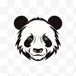 logo动物设计图片_熊猫剪影标志设计模板图标logo标