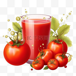 西红柿番茄浆果果汁饮料