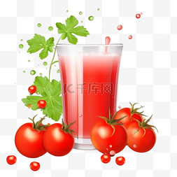 果汁饮料西红柿番茄