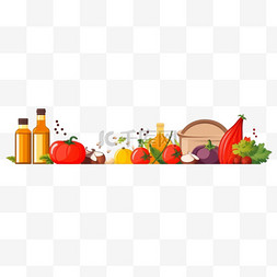 网页封面图片_平面设计的食品脸谱封面