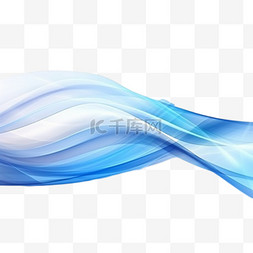 抽象的蓝色元素图片_抽象的蓝色波浪线