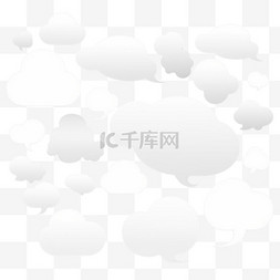 气泡按钮图片_空的白色讲话气泡设置。对话框引