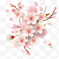 春花矢量图片_春季销售模板与美丽的花矢量插图
