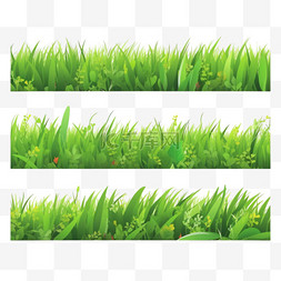 花园草坪图片_绿草平坦横幅设置
