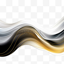 流动白色线条图片_矢量抽象优雅，色彩斑斓，流动着
