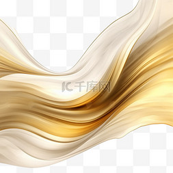 漩涡形状图片_金色金属丝绸飘荡奢华潮。
