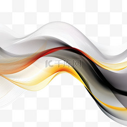 透明曲线图片_矢量抽象优雅，色彩斑斓，流动着