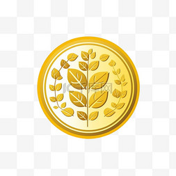 金币贴纸，平面设计的货币矢量金
