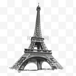 巴黎圣母院矢量图片_关于埃菲尔铁塔