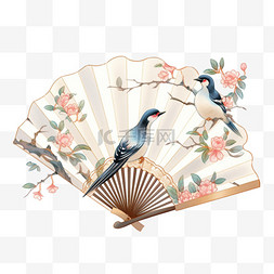 七夕情人节中国风传统喜鹊对望折