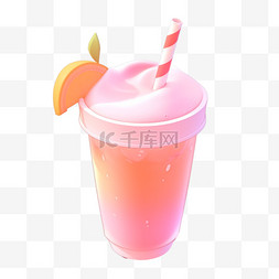 夏日icon图片_夏日饮品3D可爱图标元素