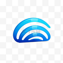蓝色 wi-fi 标志