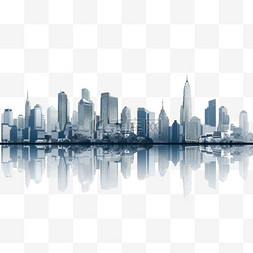 建筑地区图片_现代大城市摩天大楼全景