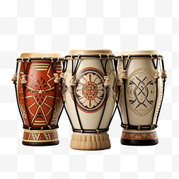 非洲手拍鼓民族乐器元素