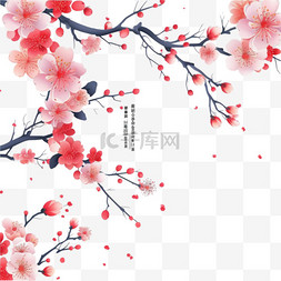 韩文字体设计图片_春季销售模板与美丽的花矢量插图